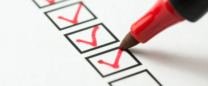 Grafik Stift Checkliste