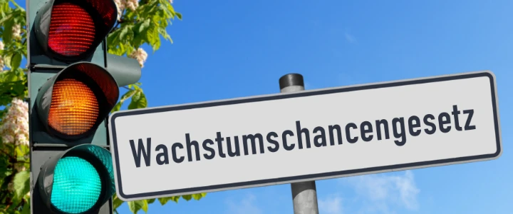Wachstumschancengesetz Straßenschild