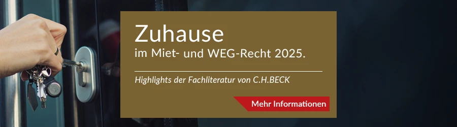 Banner Literatur Miet-WEG-Recht C.H.BECK