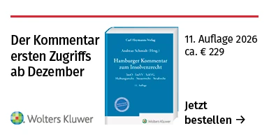 Banner Hamburger Kommentar zum Insolvenzrecht
