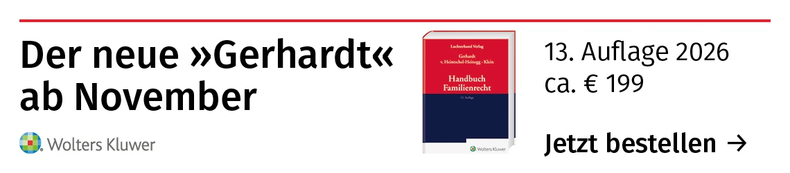 Banner Gerhardt Handbuch Familienrecht