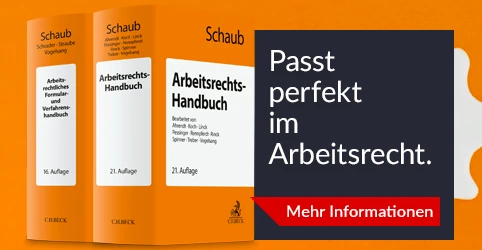 Banner Schaub Arbeitsrechts-Handbuch und Arbeitsrechtliches Formular- und Verfahrenshandbuch Set