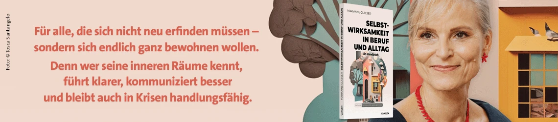 Banner Glaeser Selbstwirksamkeit in Beruf und Alltag