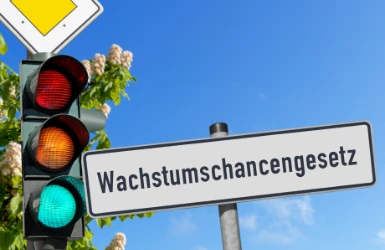 Wachstumschancengesetz Straßenschild