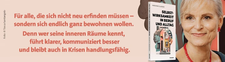 Banner Glaeser Selbstwirksamkeit in Beruf und Alltag