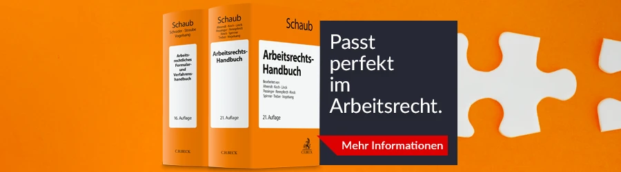 Banner Schaub Arbeitsrechts-Handbuch und Arbeitsrechtliches Formular- und Verfahrenshandbuch Set
