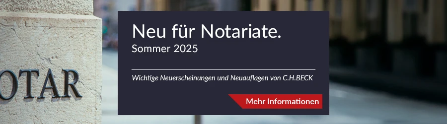 Banner Literatur Notarrecht C.H.BECK