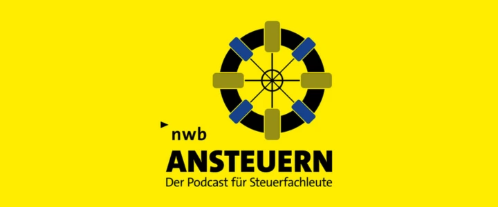 Logo nwb ANSTEUERN Der Podcast für Steuerfachleute