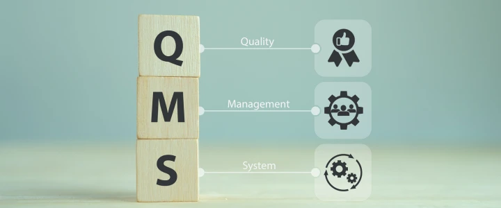 QMS, Konzept des Qualitätsmanagementsystems. Formalisiertes System zur Erreichung von Qualitätsrichtlinien und -zielen.