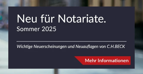 Banner Literatur Notarrecht C.H.BECK