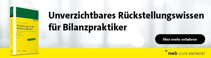 Banner nwb Rückstellungen in der Bilanzierungspraxis
