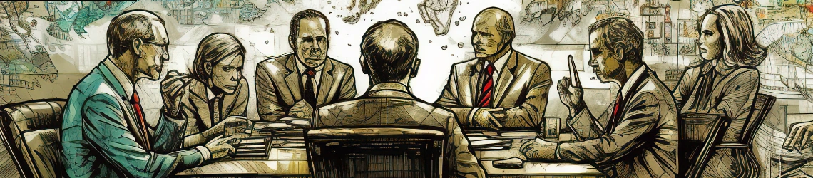 Politiker haben ein Meeting